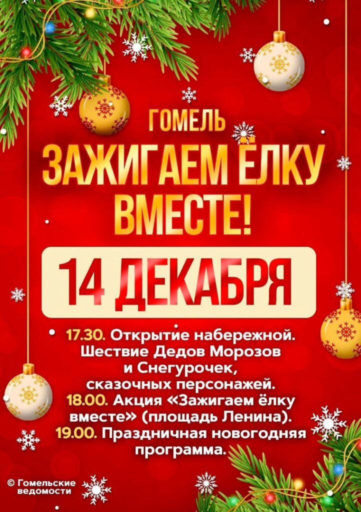 Новый год елка Гомель
